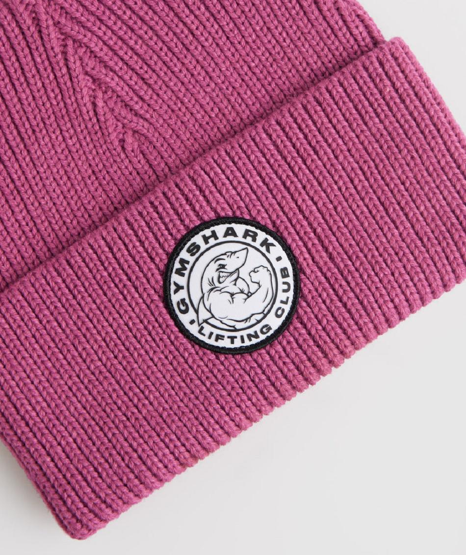 Czapki Akcesoria Gymshark Legacy Deep Cuff Beanie Jasny Różowe | PL 4208JPQ